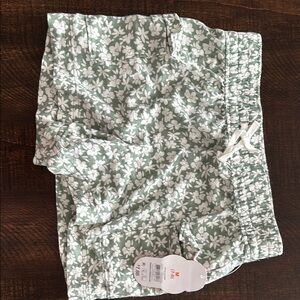 Wonder Nation Green Floral Kids Shorts